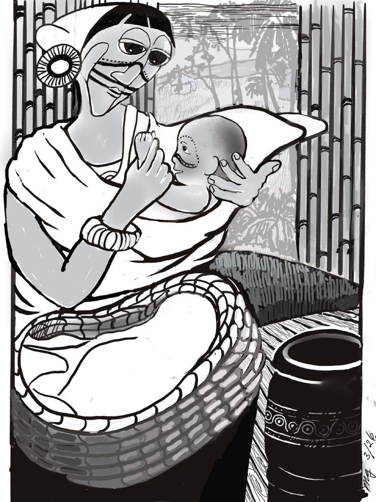 Indigenous Madonna, digital