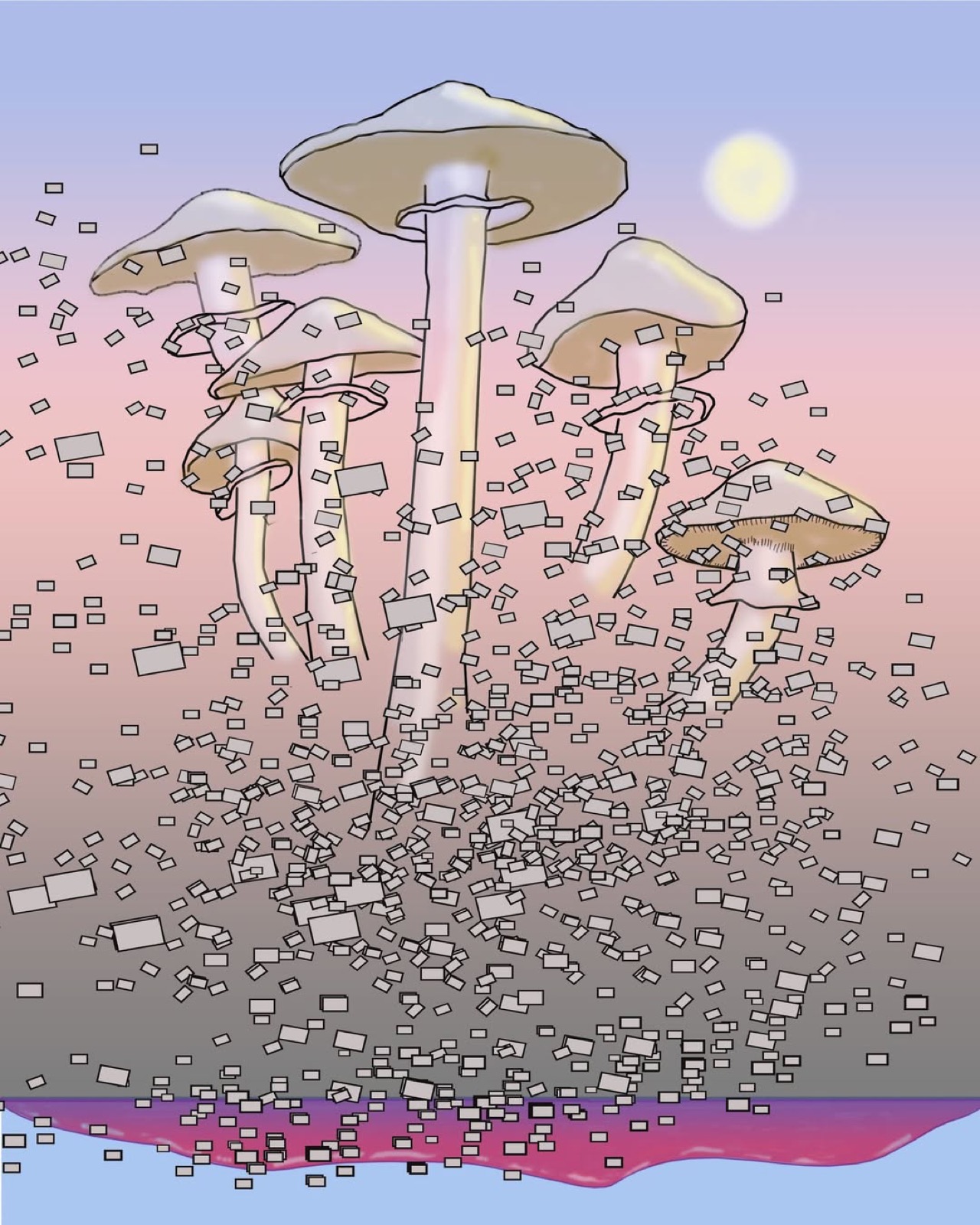 Mushroom Clouds, digital