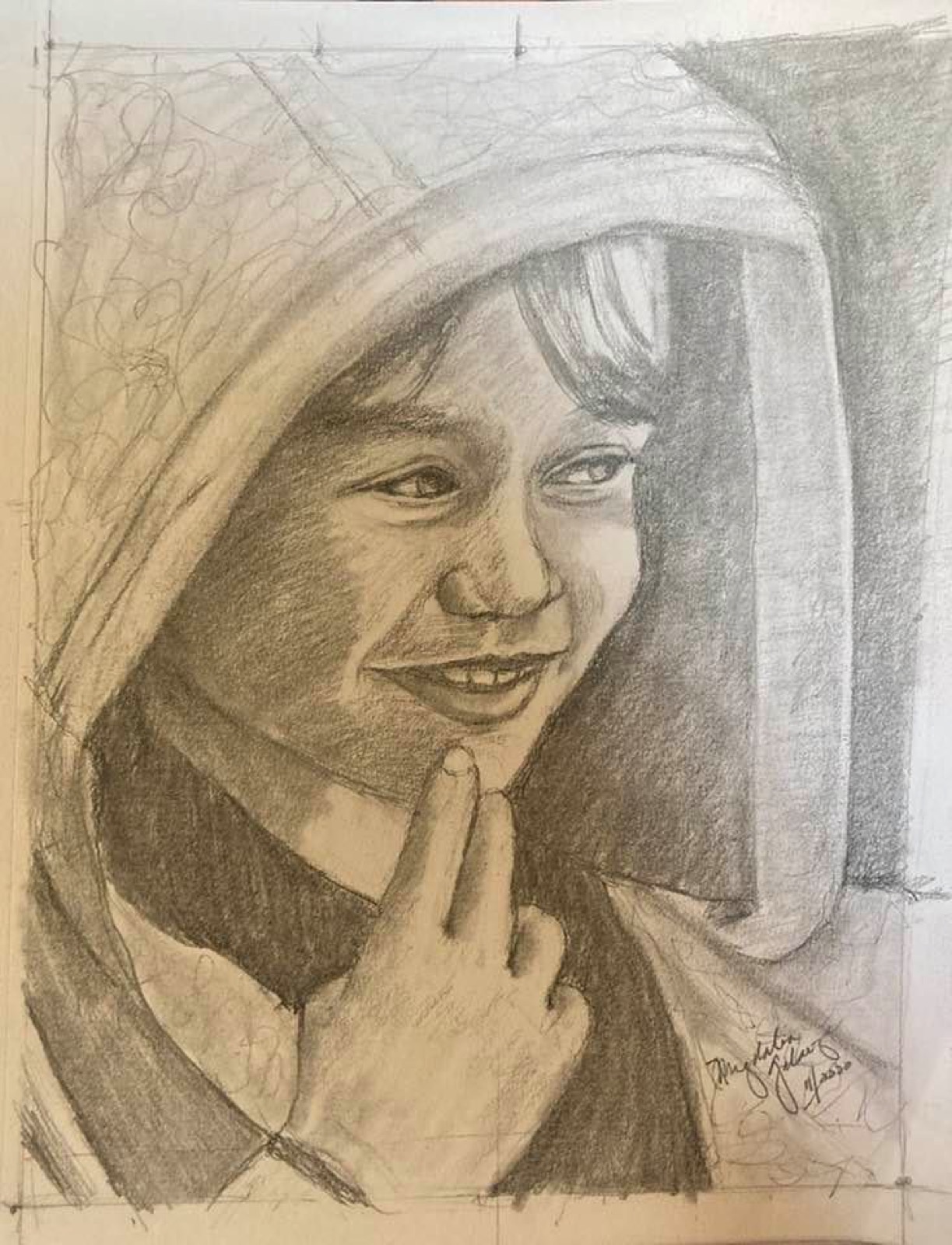 Neighbor's Son, pencil